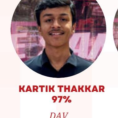Kartik Thakkar — scored 97% (CBSE) at Arihant Educare